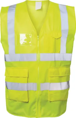 Produktbild von Warnweste ALBIN Gr.XXL gelb EN ISO 20471 Kl.EN ISO 13688 SAFESTYLE