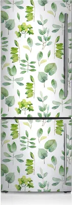 Produktbild von Dekoration Kühlschrank Aufkleber Magnete Küche Kühlschrankmagnete 60x190 cm - Blätter grün