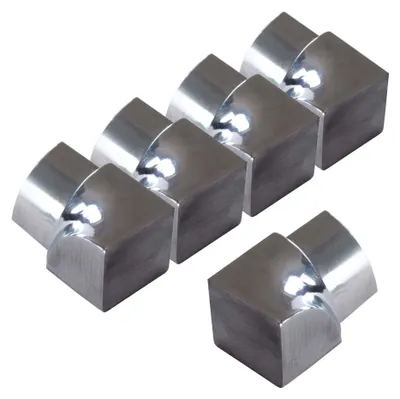 Produktbild von Dalsys 5x Inneneck für Fliesenschiene 12,5mm Viertelkreisprofil Edelstahl Poliert, Fliesenprofil