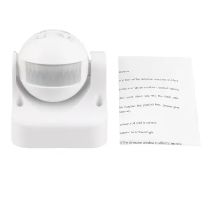 Image de Détecteur de mouvement automatique à capteur infrarouge AC110-240V 10A à angle réglable