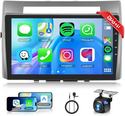 Image de Autoradio - Autoradio pour voiture - Autoradio Android - Autoradio automobile - CarPlay sans fil - Écran tactile de 9 pouces