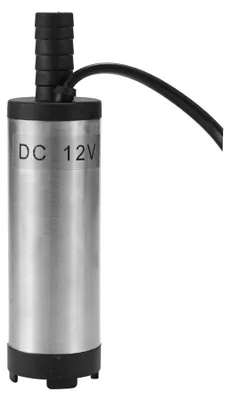 Obrázek produktu pro Elektrické ponorné čerpadlo 12 V DC, čerpadla z nerezové oceli na vodu, olej, petrolej, 12 l/min, čerpací zařízení