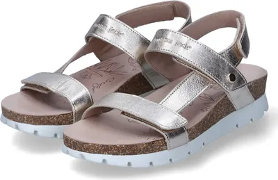 Produktbild von Panama Jack Damen Sandalen/ Sandaletten SELMA SHINE Gold Glattleder Größe: 38