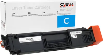 Produktbild von OBV Kompatibel 821XXL TN-821XXLC Toner passend für Brother Brother HL- L9430 L9470 L9630 L9635 L9670 - cyan 12000 Seiten Seiten