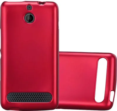 Obrázek produktu pro Cadorabo Protective Cover for Sony Xperia E1 Case in Red Pouzdro na mobilní telefon TPU Silicone Etui Cover Case