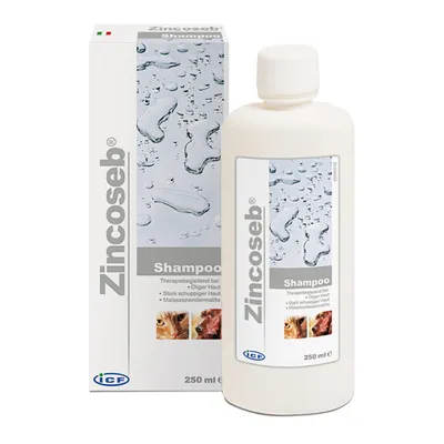 Produktbild von ICF Zincoseb Shampoo 250 ml | Talgüberproduktion & Schuppenbildung bei Hunden & Katzen