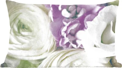 Produktbild von MuchoWow® Zierkissen Sofakissen Wohnzimmer Dekokissen 60x40 cm Blumen - Rosen - Natur - Kopfkissen - Polster mit Foto