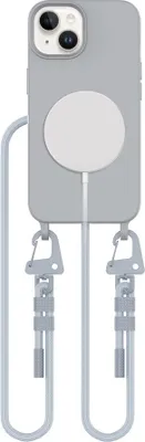 Produktbild von Tech-Protect Magnecklace Magsafe Iphone 15 Buntstift Grau