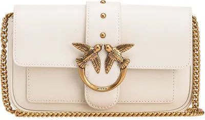 Produktbild von PINKO Umhängetasche Schultertasche Love One Pocket C White - Antique Gold creme
