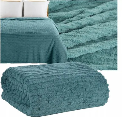 Produktbild von Eurofirany Geprägte Mikrofaserdecke Mintgrün 170x210 cm