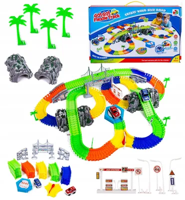 Produktbild von DK Spielzeug-Autorennbahn 240 Teile Kreativ mit 2 Autos