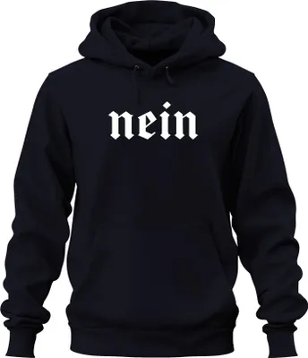 Obrázek produktu pro No old german lettering Fraktur Blackletter Gothic Vintage Uni mikina s kapucí, Navy, XL