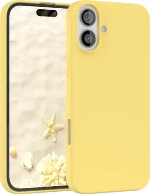 Produktbild von EAZY CASE Silikonhülle für Apple iPhone 16 Plus Silikon Backcover Schutz in Gelb