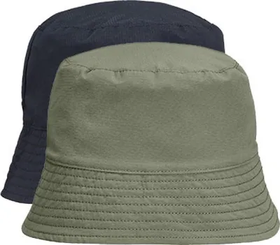 Produktbild von SOLs 03999 | Uni Nylon Bucket Hat S/M bis M/L - Farbe: Black/Khaki - Größe: M/L