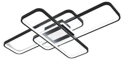 Immagine prodotto di Lampade da soffitto, dimmerabili, con telecomando, nero, L