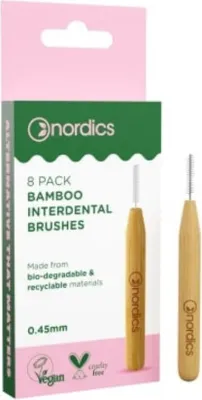 Obrázek produktu pro NORDICS Mezizubní kartáčky z bambusu velikost 0,45 mm 8 ks