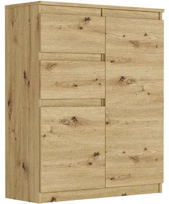 Obrázek produktu pro Komoda 98 cm 2 dveře 2 zásuvky skříňka FRAMIRE S-2 artisan
