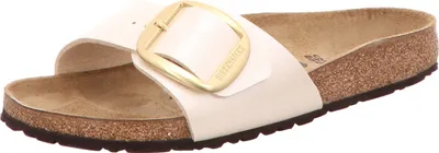Produktbild von Birkenstock Damen-Pantolette Madrid Big Buckle Weiß, Farbe:weiß, EU Größe:37