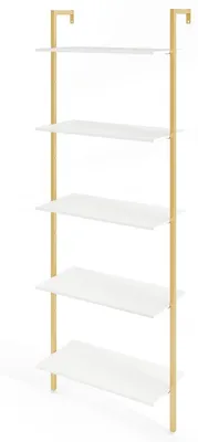 Produktbild von 5-stufiges Wandregal mit Metallrahmen
