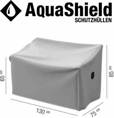 Image de Housse de protection pour bancs AquaShield 2 places, 130x75x65/85 cmSangle de traction avec 2 stoppeurs, bande élastique aux 4 coins2x Active Air System