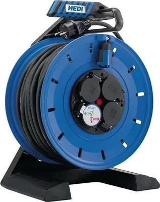 Produktbild von Kabeltrommel Generation 7 Champion 25 m H07RN-F 3 x 1,5 mm 290 mm 4 Schutzkontaktsteckdosen Vollkunststoff IP54