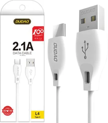Image de Dudao Câble Usb Type C 2.1A 2M Blanc (L4T 2M Blanc)