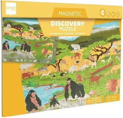 Produktbild von Puzzle magnetyczne i gra 2w1 Sawanna