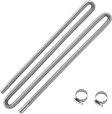 Produktbild von Abgasrohr für Diesel-Standheizung - Flexibler Abgasschlauch - Edelstahl - Länge 300 cm - Durchmesser 25 mm - Für 2/5/8 kW Dieselheizungen - Mit 2 Klemmen