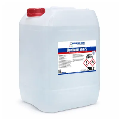 Produktbild von Ravensberger Chemie Bioethanol 96,6 % Premium Kaminbrennstoff für Tischkamin Ethanolkamin Brennstoff Gartenkamin und dekorative Feuerstellen - 20 L
