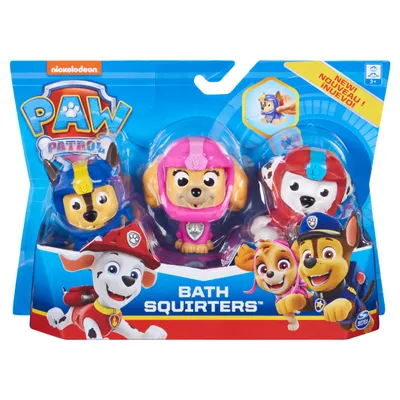 Produktbild von PAW Patrol , Badewannentiere 3er-Pack mit Marshall, Chase und Skye, für Kinder ab 3 Jahren, Badetier, Junge/Mädchen, 3 Jahr(e)