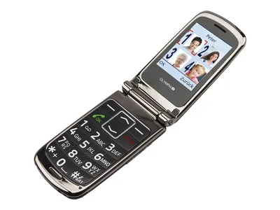 Image de Olympia Téléphone portable à grosses touches Style Plus, couleur : noir
