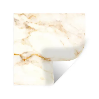 Obrázok produktu pre MuchoWow® Nálepka na stenu - Mramor - vzory - biely - 120x120cm - Samolepiaca a polohovateľná
