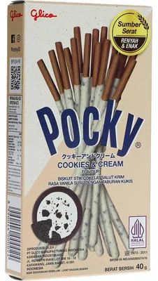 Produktbild von Pocky Cookies & Creme Sticks 40g
