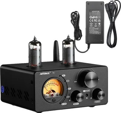 Obrázek produktu pro Elektronkový zesilovač, výkon 100 W, připojení Bluetooth 50, elektronkový zesilovač T9 EU