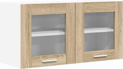 Produktbild von Hängeschrank mit Tür Riga Sonoma-Eiche und Weiß 80 x 31 x 40 cm