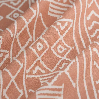 Imagen del producto de Tela de algodón con estampado étnico, 138 cm de ancho, certificada