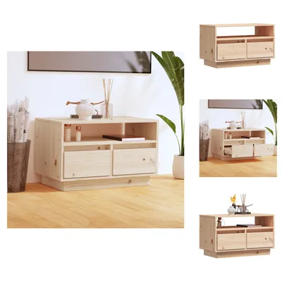 Obrázok produktu pre vidaXL TV skrinka 60x35x37 cm z masívneho borovicového dreva - TV nábytok