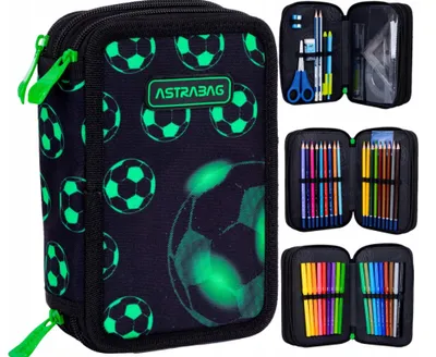 Immagine prodotto di Astuccio a tre lembi con accessori Jumbo Neo Football Astrabag Astra