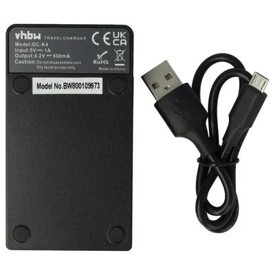 Produktbild von vhbw USB-C Ladegerät kompatibel mit Canon PowerShot A3200 IS, A3150 IS, A3300 IS, A3300IS, A3200IS Kamera - Ladeschale + USB-C Kabel Ladeanzeige