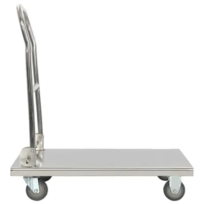 Produktbild von vidaXL Plattformwagen Silbern 82 x 53 x 86 cm Edelstahl