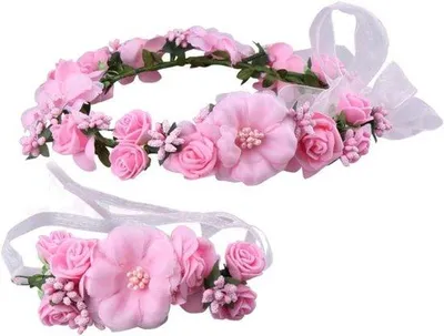 Produktbild von Rosa Blumenkranz M für Braut Fotografie Hochzeit