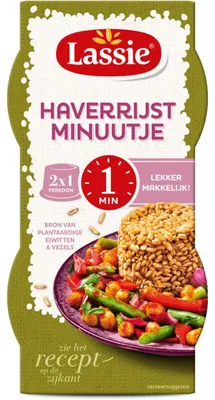 Imagen del producto de Lassie Haverrijst Minuutje 250g – mezcla rápida de avena y arroz, rica en fibra