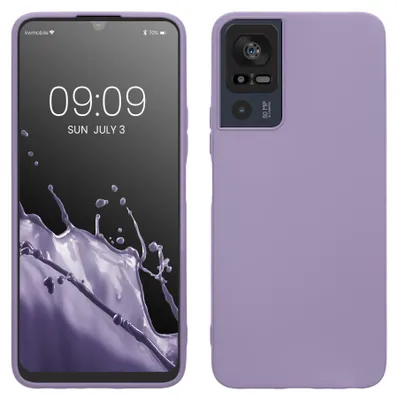 Produktbild von kwmobile Handyhülle für TCL 40 SE Hülle - TPU Case - Kabelloses Laden - Schutzhülle Cover in Veilchen Lila
