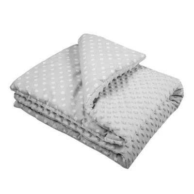 Image de Couverture pour bébé avec garniture New Baby gris 80x102 cm
