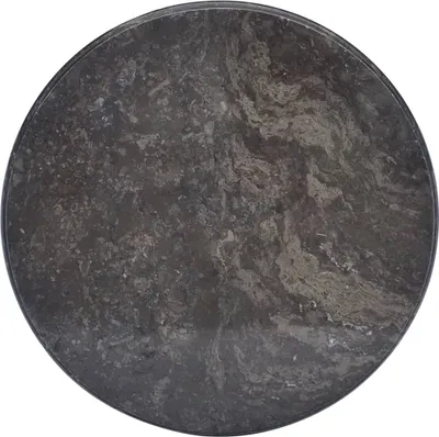 Produktbild von Möbel Tischplatte Schwarz Ø50x2,5 cm Marmor DE98973