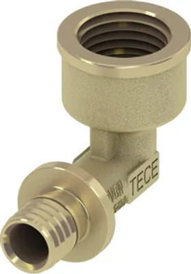 Zdjęcie produktu dla TECEflex Winkelübergangsmuffe Rotguss d= 16mmx1/2 IG