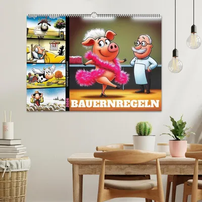 Produktbild von Bauernregeln, unsinnig und amüsant (Wandkalender 2026 DIN A2 quer), CALVENDO Monatskalender