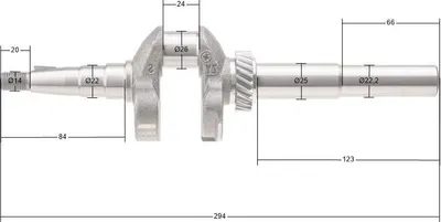 Obrázok produktu pre Kľukový hriadeľ Cedrus Y139V 480430