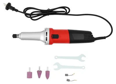 Produktbild von Schmuck Poliermaschine - Tischschleifer 600W - 0–27000 U/min - 220V Netzbetrieb - 3 Schleifköpfe - Rot