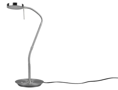 Obrázek produktu pro Stolní lampa LED - V 57 cm - barva niklu - kov - stmívatelná